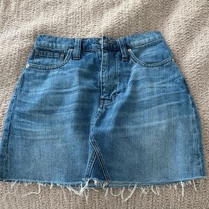 Madewell denim skirt